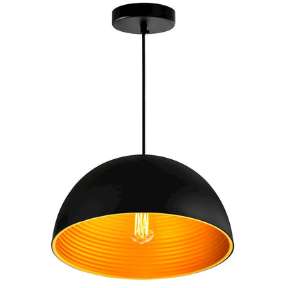 1 Light Down Pendant, Black