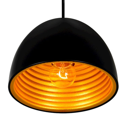 1 Light 7" Down Mini Pendant, Black