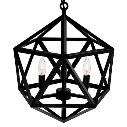 3 Light Up Pendant, Black