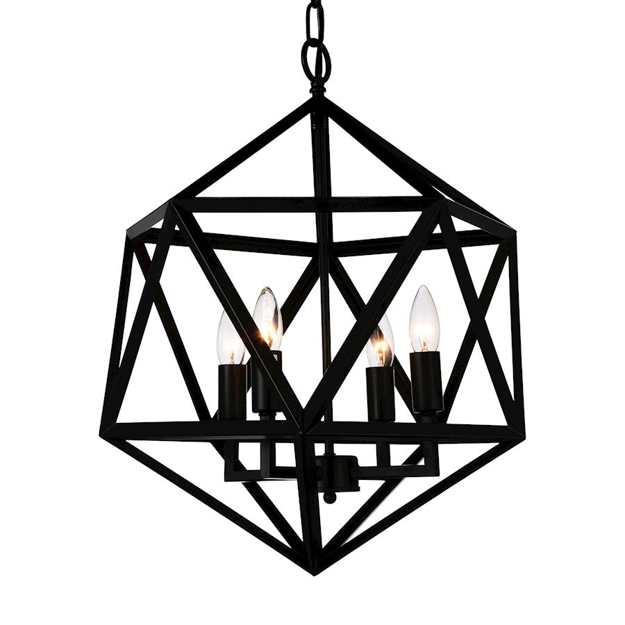 4 Light Up Pendant, Black