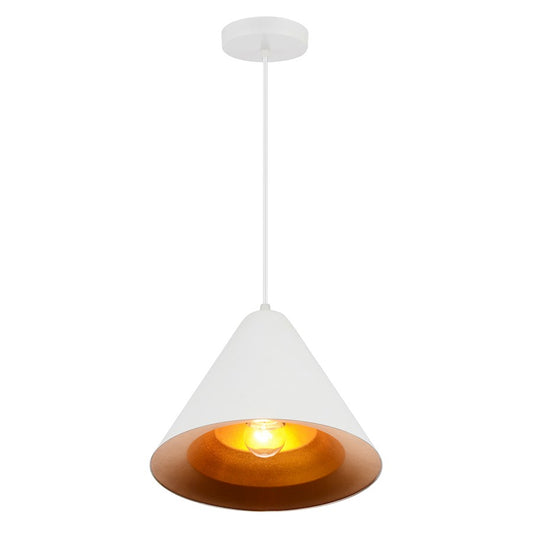 CWI Lighting Keila 1 Light Down Pendant, Matte White - 9666P10-1-142