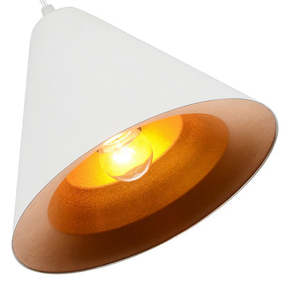 1 Light Down Pendant, Matte White