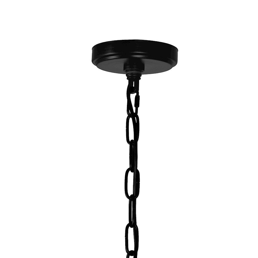 18 Light Up Chandelier, Black