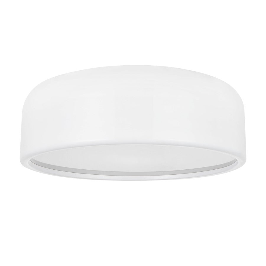 CWI Lighting Campton 3 Light Drum Shade Flush Mount, White