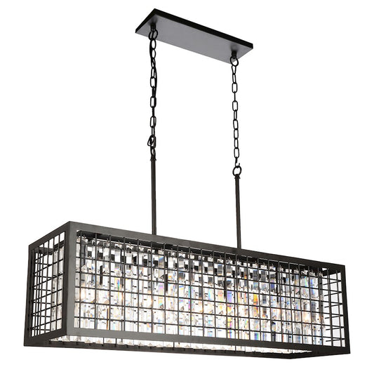 CWI Lighting Meghna 4 Light Down Chandelier, Brown - 9697P36-4-192