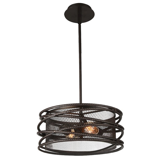 CWI Lighting Darya 2 Light Pendant, Brown - 9700P15-2-197