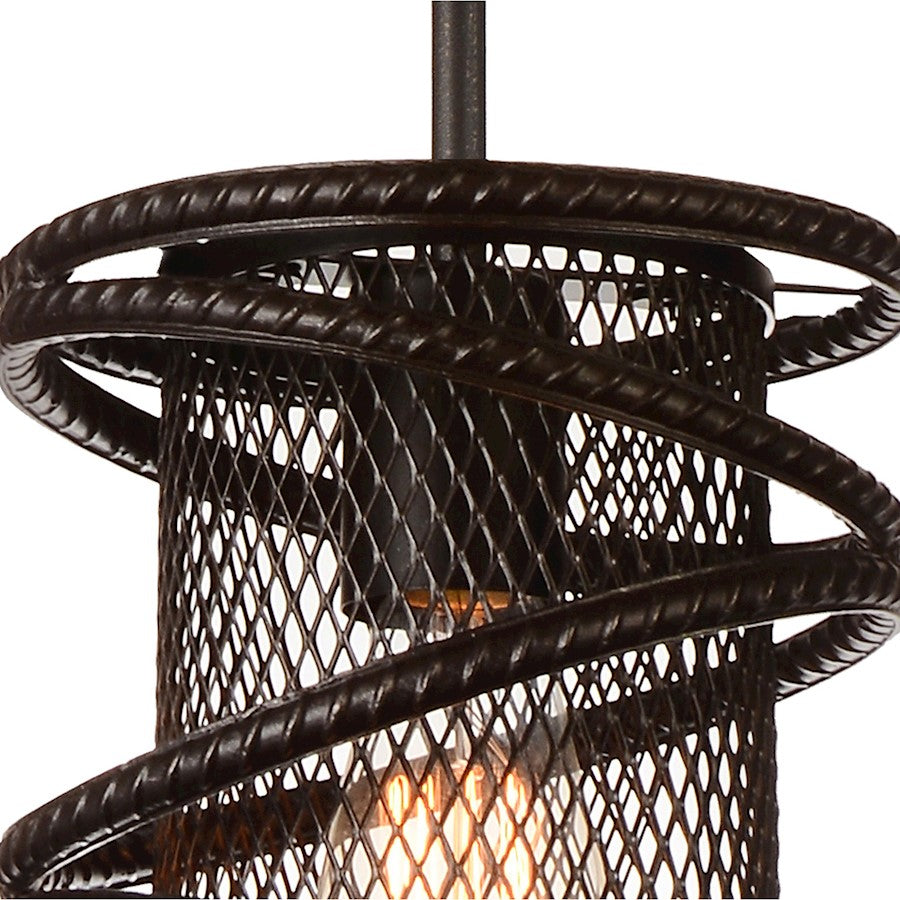 1 Light Down Mini Pendant, Brown