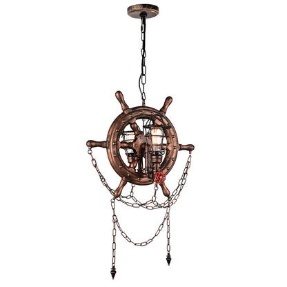 CWI Lighting Manor 2 Light Up Chandelier, Speckled Copper - 9718P22-2-210-B