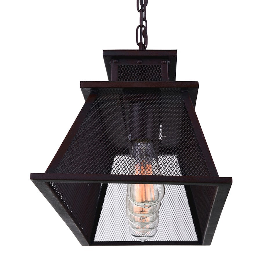 5 Light Chandelier, Reddish Black