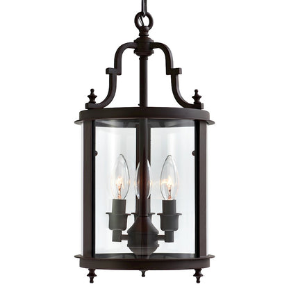 3 Light Drum Mini Pendant, Oil Rubbed Bronze