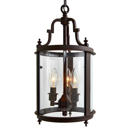 3 Light Drum Mini Pendant, Oil Rubbed Bronze