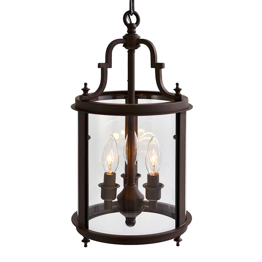 3 Light Drum Mini Pendant, Oil Rubbed Bronze