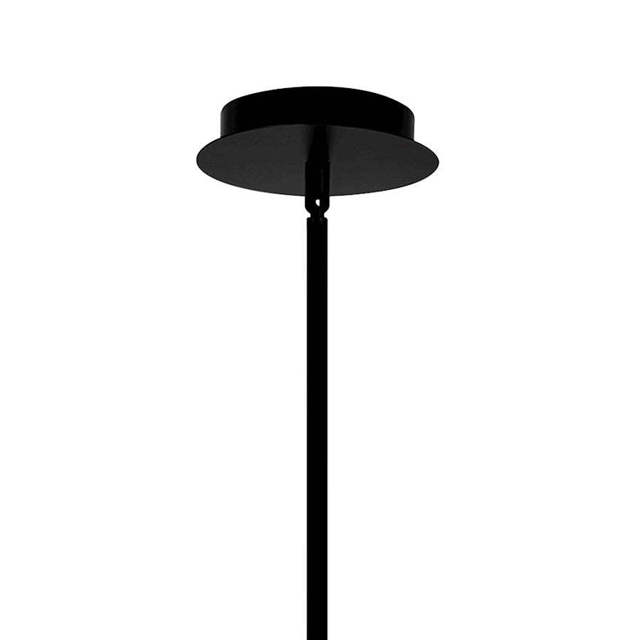 2 Light Up Mini Pendant, Black/Clear