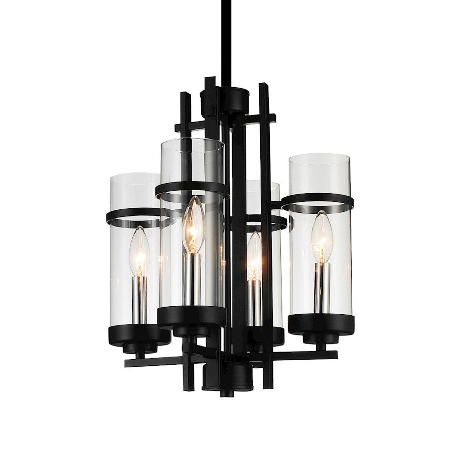 4 Light Up Mini Pendant, Black