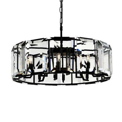 12 Light 31" Chandelier, Black