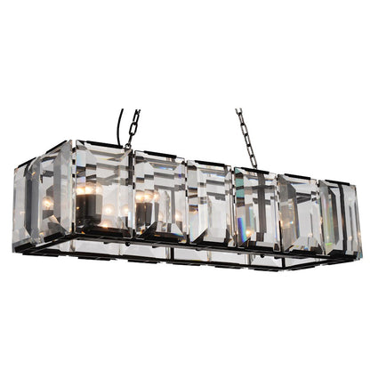 CWI Lighting Jacquet 12 Light 42" Chandelier, Black - 9860P42-12-101