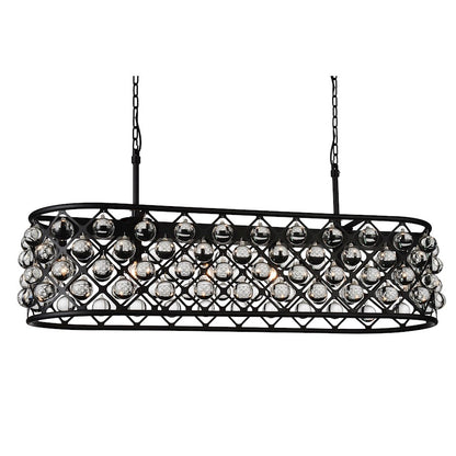 CWI Lighting Renous 6 Light Chandelier, Black - 9862P41-6-101