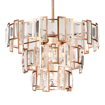 5 Light Down Chandelier, Champagne