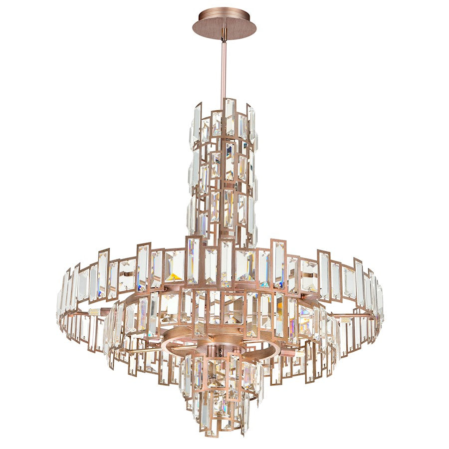 CWI Lighting Quida 18 Light Down Chandelier, Champagne - 9903P30-18-193