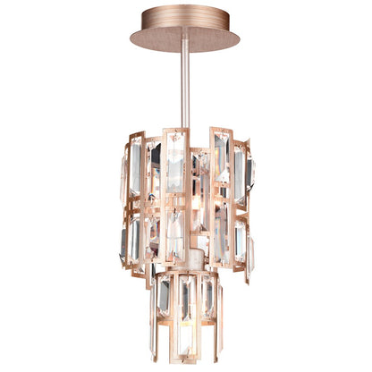 CWI Lighting Quida 3 Light Down Chandelier, Champagne - 9903P6-3-193