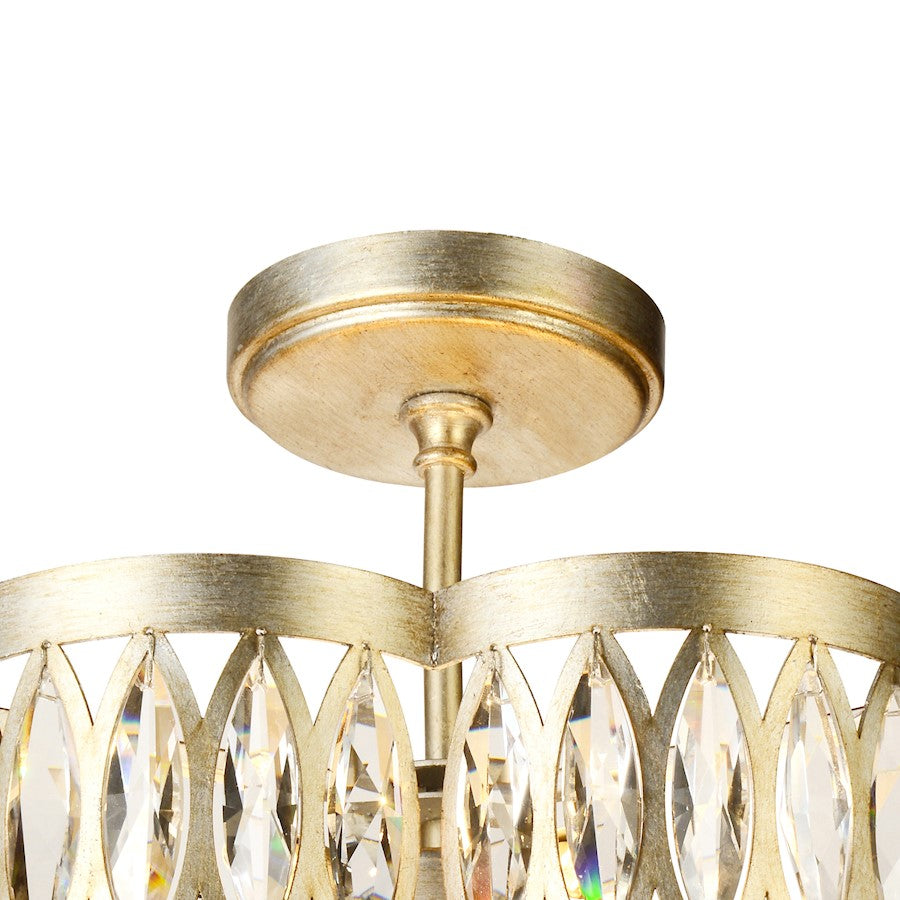 6 Light Chandelier, Champagne