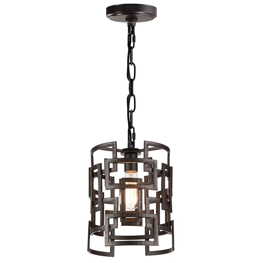 CWI Lighting Litani 1 Light Down Chandelier, Brown - 9913P10-1-205