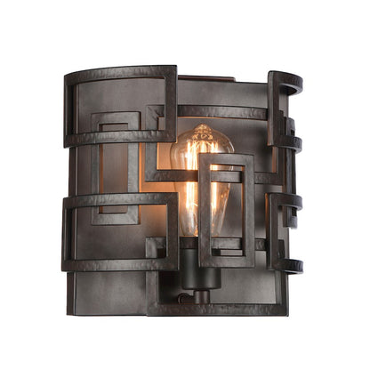 CWI Lighting Litani 1 Light Wall Light, Brown - 9913W10-1-205