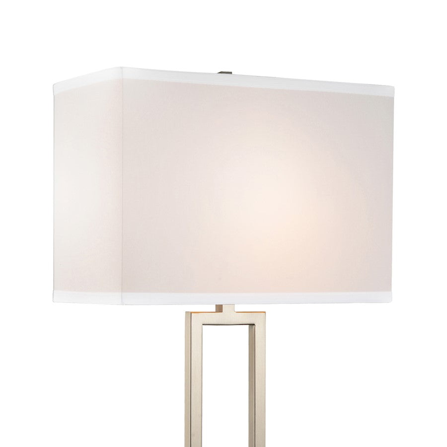 Torren Table Lamp, Satin Nickel