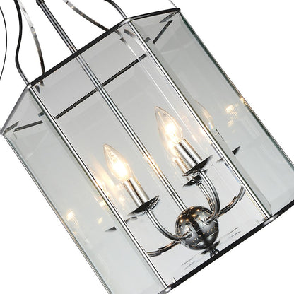 6 Light Up Chandelier, Chrome