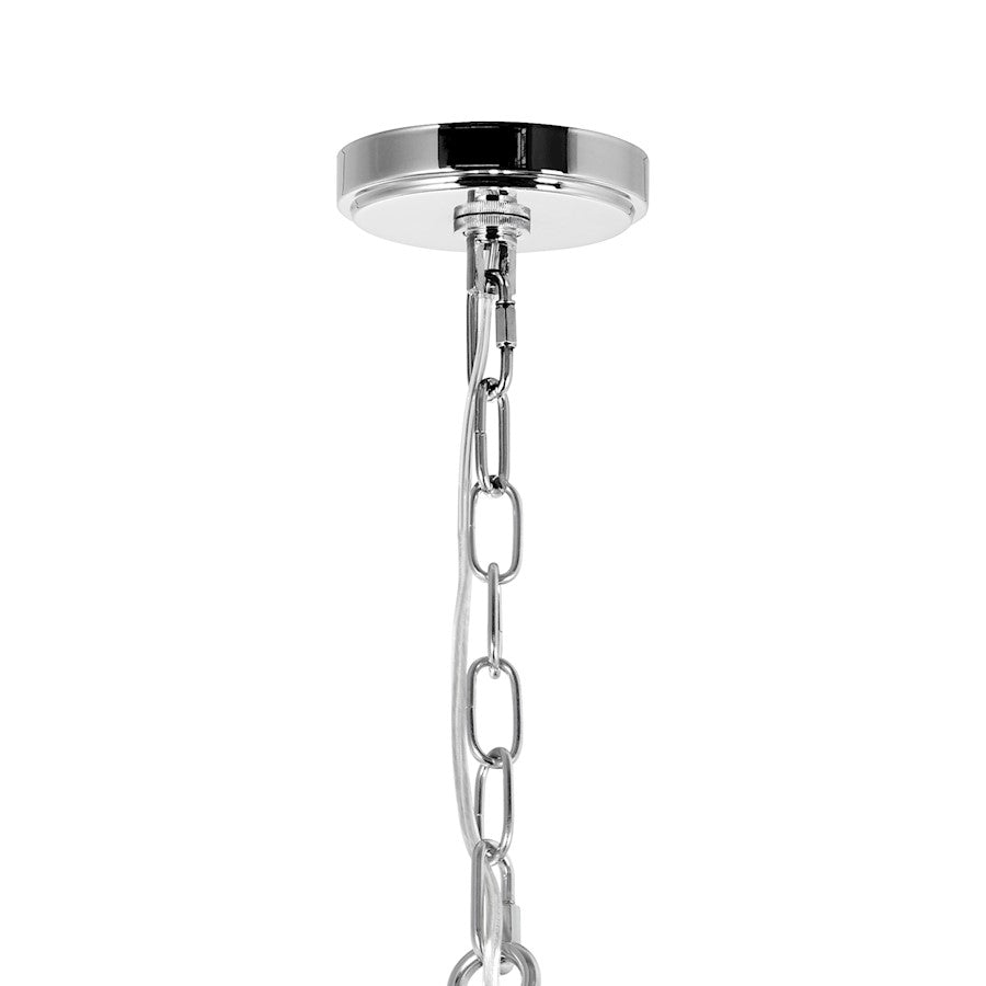 6 Light Up Chandelier, Chrome