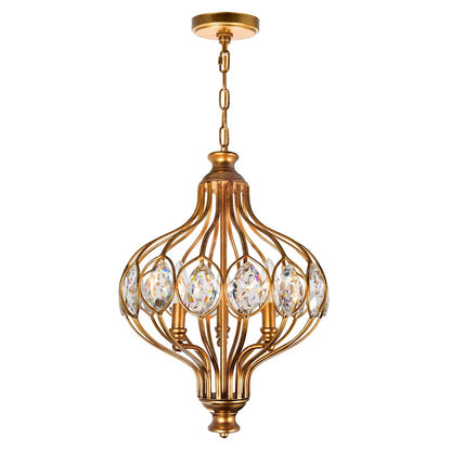 CWI Lighting Altair 3 Light Chandelier, Antique Bronze - 9935P14-3-182