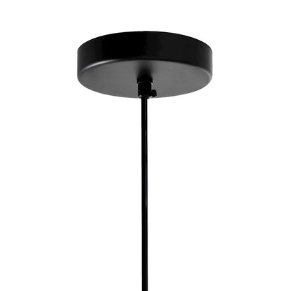 1 Light 10" Down Pendant, Black