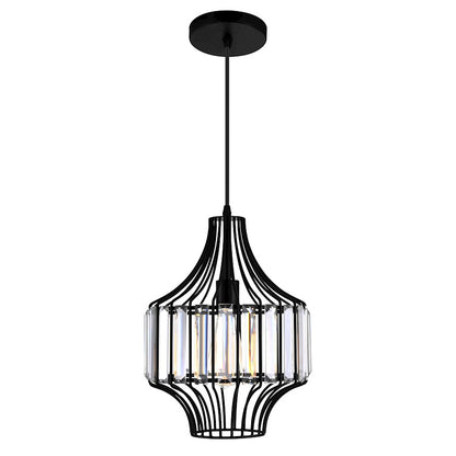 CWI Lighting Alethia 1 Light Down Pendant, Black-D - 9942P10-1-101-D