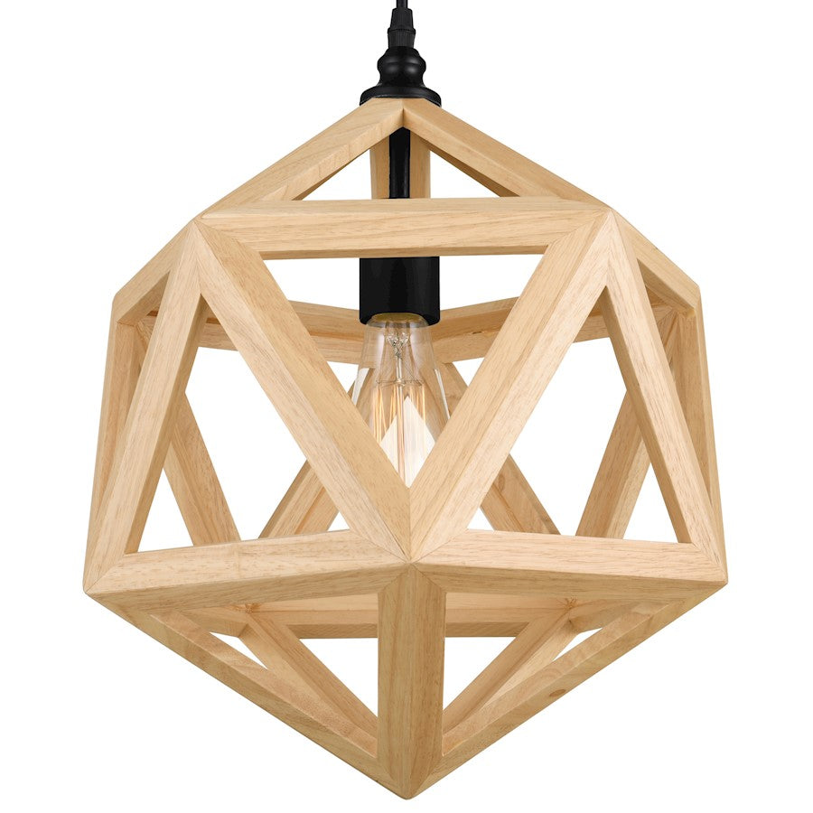 1 Light Pendant, Black