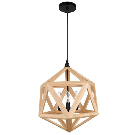 CWI Lighting Lante 3 Light Pendant, Black - 9945P17-3-101