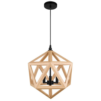 3 Light Pendant, Black