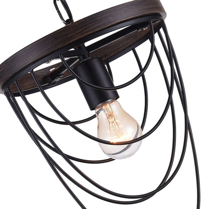 1 Light Mini Chandelier, Black