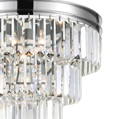 5 Light Down Chandelier, Chrome