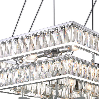 16 Light Chandelier, Chrome