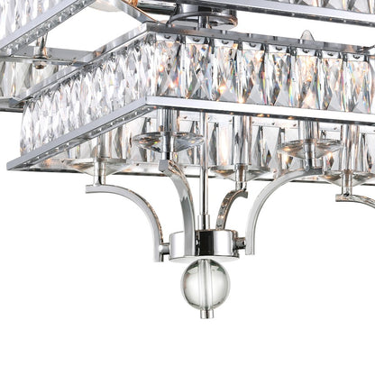 16 Light Chandelier, Chrome