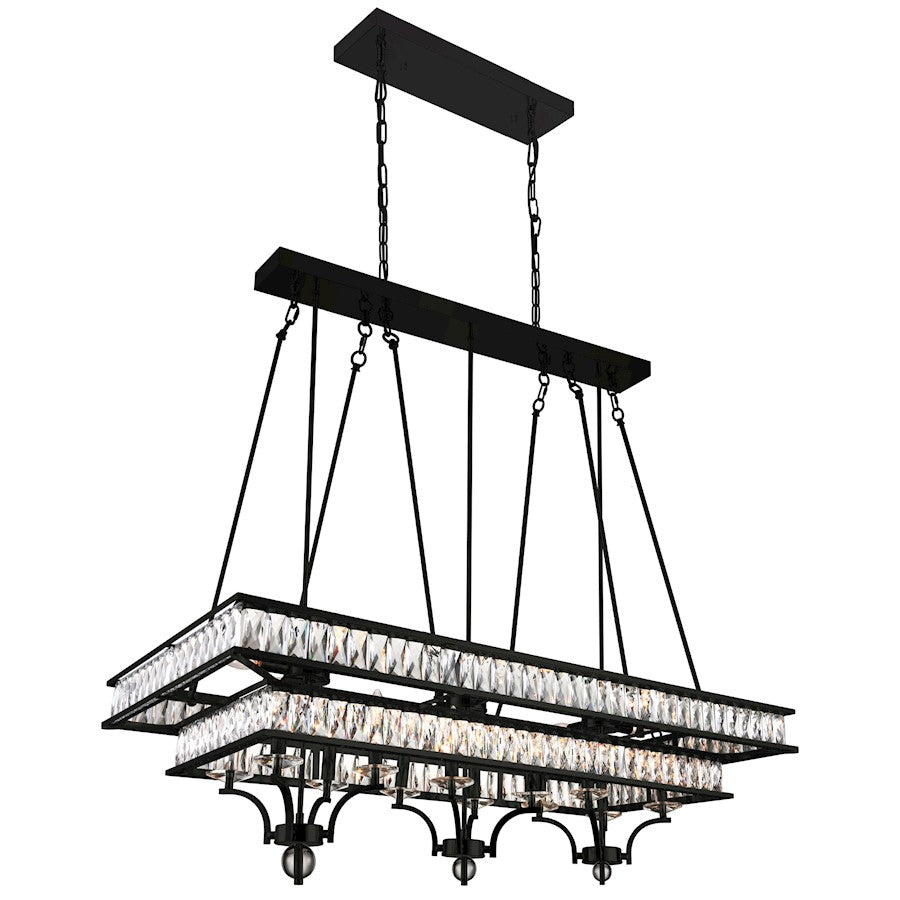 CWI Lighting Shalia 20 Light Chandelier, Black - 9972P47-20-101