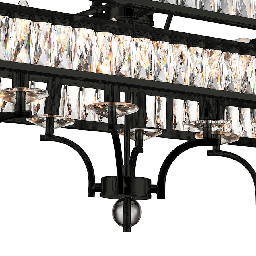 20 Light Chandelier, Black