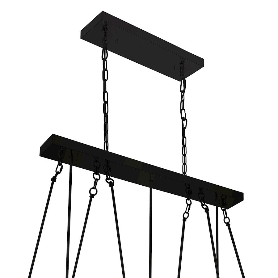 20 Light Chandelier, Black