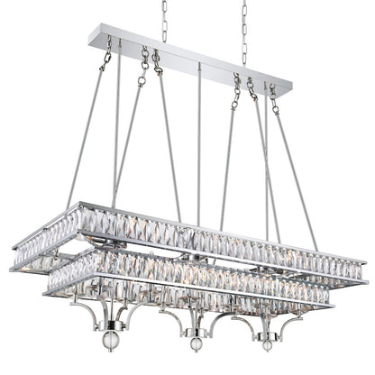 20 Light Chandelier, Chrome