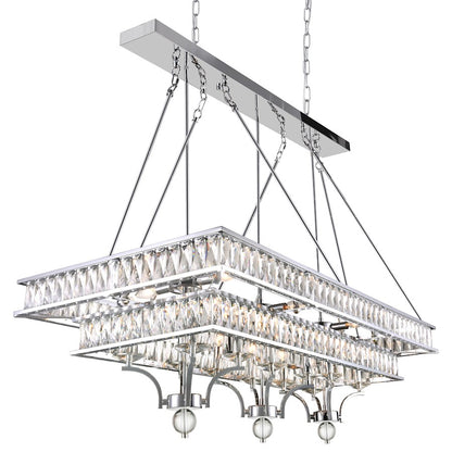 20 Light Chandelier, Chrome