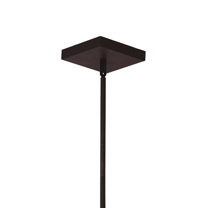 10 Light Drum Shade Chandelier, Black