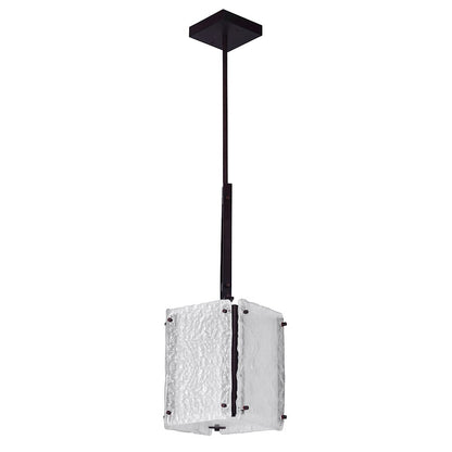 1 Light Drum Shade Mini Pendant, Black