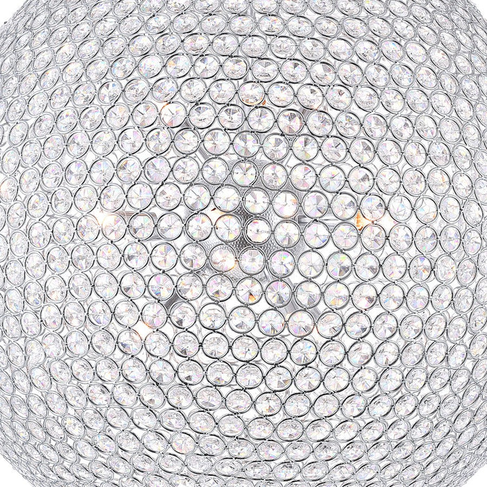 CWI Lighting Globe 26 Light Chandelier, Chrome