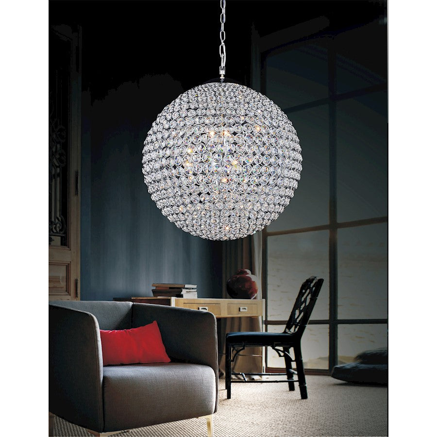 26 Light Chandelier, Chrome