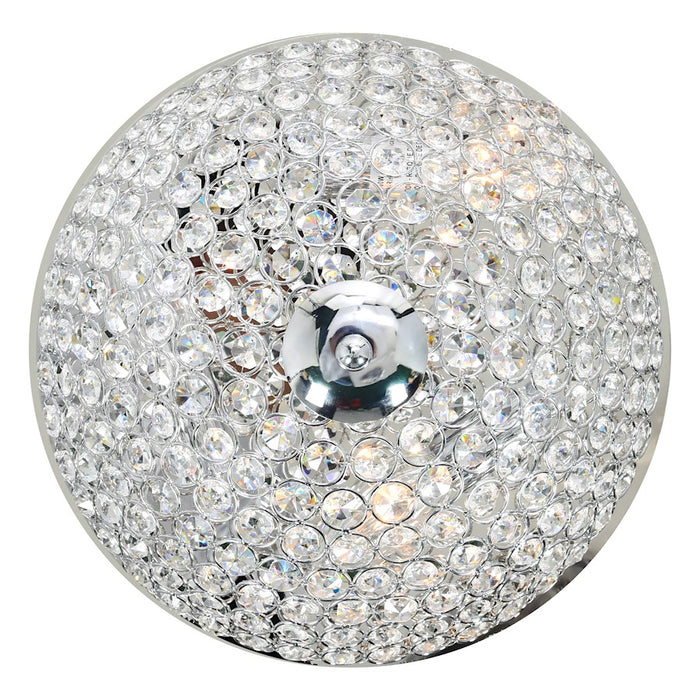 CWI Lighting Globe 3 Light Bowl Flush Mount, Chrome